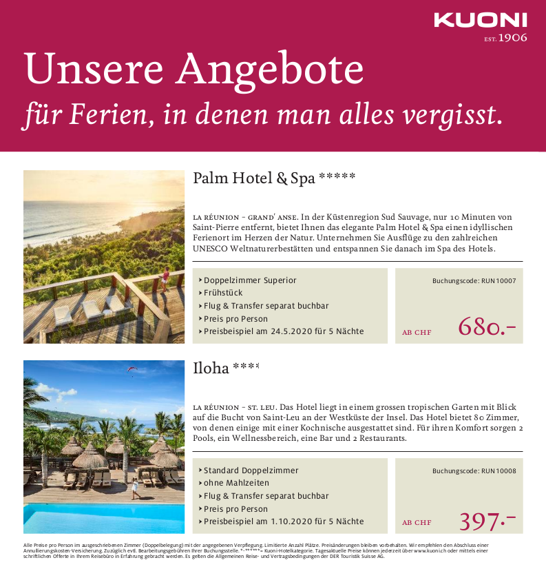 Insertion Newsletter Suisse