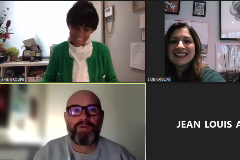 meeting French bee meeting French bee